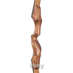 Archery 60 Wooden Riser Takedown Recurve Bow RH Laminated Limbs Hunting/Target