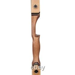 Archery 60 Wooden Takedown Recurve Bow Set RH Bamboo Core Limb Hunting Target