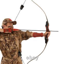 Archery 60 Wooden Takedown Recurve Bow and Arrow Set for Adult Outdoor Hunting