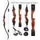 Archery 60'' Wooden Takedown Recurve Bow For Target Hunting & Target 30-50lbs