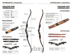 Archery 62 ILF Recurve Bow Arrows 25-60lbs Limbs Takedown Bow Hunting Target