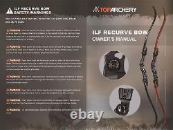 Archery 62 ILF Recurve Bow Arrows 25-60lbs Limbs Takedown Bow Hunting Target