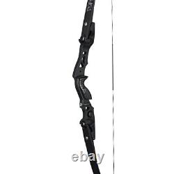 Archery 62 ILF Recurve Bow, Laminated Limbs 25-60LBS for Competition Athletic