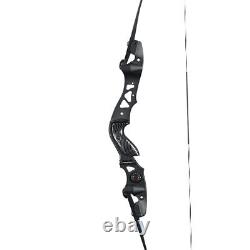 Archery 62 ILF Recurve Bow, Laminated Limbs 25-60LBS for Competition Athletic