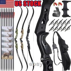 Archery 62 ILF Takedown Recurve Bow Arrows 25-60lbs Target Hunting Shooting Bow