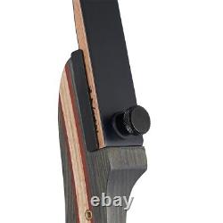 Archery 62 Takedown Recurve Bow 20lbs-50lbs Wooden Riser Hunting Carbon Arrows