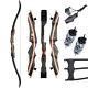 Archery 62 Takedown Recurve Bow Wooden Longbow And Arrow Set For Adult & Youth