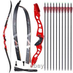 Archery 66 Takedown Recurve Bow Kit for Adults Youth Hunting Target/Athletic