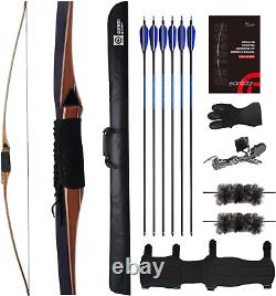 Archery 68 Royal X8 Longbow Traditional Wooden Hunting Bow Handmade Hunt