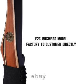 Archery 68 Royal X8 Longbow Traditional Wooden Hunting Bow Handmade Hunt