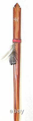 Archery Bow Native American Scout 51in 35lb @28 Leather/Feather FREE SHIP