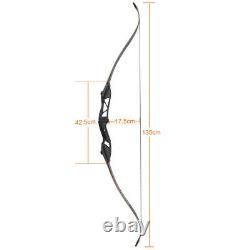 Archery Hunting 56 Takedown Recurve Bow 30-50lbs & Bow Stringer and Arrows Set