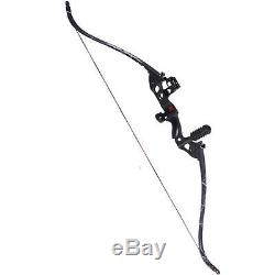 Archery Hunting Takedown Recurve Bow Alloy Riser Longbow Target Competition 40LB
