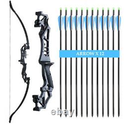 Archery Hunting Takedown Recurve Bow with Bow Sight & Arrow Rest for Right Hand