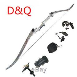 Archery Recurve Bow Sets for Adult 40LBS 57 Takedown Hunting & Fiberglass Arrow