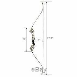 Archery Recurve Bow Sets for Adult 40LBS 57 Takedown Hunting & Fiberglass Arrow