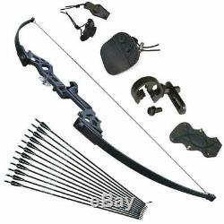 Archery Recurve Bow Takedown 30-40lbs Arrows Adults Set Beginner Right Hand