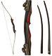 Archery Recurve Bow, Takedown Professional Long Bow Hunting Teenagers, 25-60 Lb