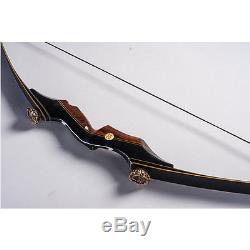 Archery Takedown Bow Black Handmade Recurve Amrican Huntting Bow Right Hand