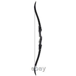 Archery Takedown Hunting Bow Set 62 ILF Recurve Bow Laminated Wood Right Hand