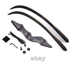 Archery Takedown Recurve Bow 60inch Traditional Hunting Bows with Core Limbs