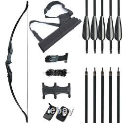 Archery Takedown Recurve Bow RH/LH Hunting with Target Arrows Set for Beginner