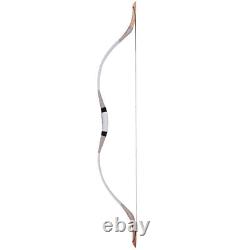 Archery Traditional Recurve Bow Handmade Cowhide for Bow Hunting Practice
