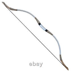 Archery Traditional Recurve Bow Handmade Cowhide for Bow Hunting Practice