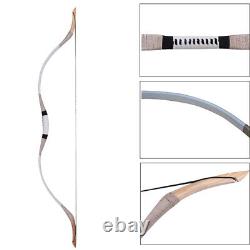 Archery Traditional Recurve Bow Handmade Cowhide for Bow Hunting Practice