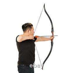 Archery Wooden Riser Takedown Recurve Bow & Arrows Set RH Hunting 30-50lb Target