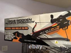 Avalanche Wooden Recurve Crossbow 150 lb. Draw Fires at 210 FPS 5.61LB