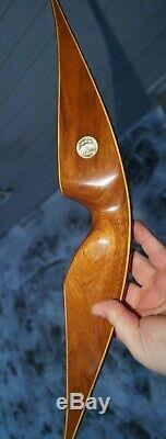 BEAUTIFUL 1960s Vintage Archery Fred BEAR Grizzly 45# 56 Hunting Recurve Bow