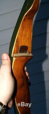 BEAUTIFUL 1960s Vintage Archery Fred BEAR Grizzly 45# 56 Hunting Recurve Bow