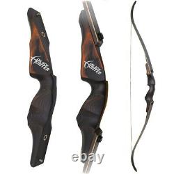 BLACK HUNTER 60 Recurve Bow Arrow Rest Takedown 25-60lbs Archery Wooden Hunting