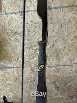 Bear Archery GREEN & BLACK Grizzly Recurve Bow Right Hand 58 45# RARE