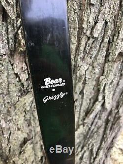 Bear Archery Grizzly Recurve Bow Right Hand 58 45# Brown Wood