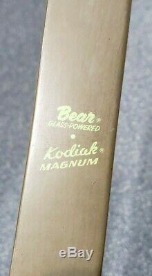Bear Archery Kodiak Magnum Glass Powered Recurve Bow 52 45# Pre-owned
