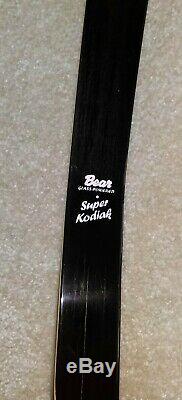 Bear Archery Rh 35# Super Kodiak Recurve Bow Black Beauty 60 Amo
