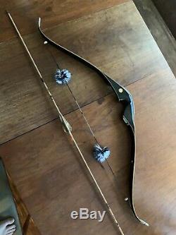 Bear Archery Super Magnum 48 Recurve Bow 1967 Phenolic Black Beauty 47#