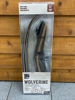Bear Archery Wolverine take down 62 Recurve Bow Right Hand 40# 40LB withstringer