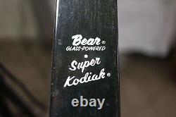 Bear Bow Super Kodiak Vintage RH Recurve 50#, AMO 60 All Original VTG Wooden