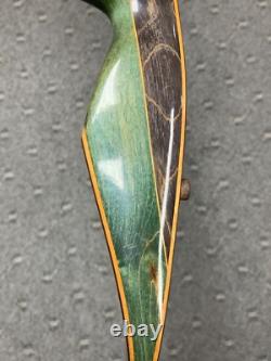 Bear Glass Powered Grizzly Recurve Archery Bow AMO-58 50# Green & Brown