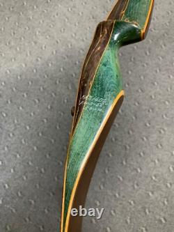 Bear Glass Powered Grizzly Recurve Archery Bow AMO-58 50# Green & Brown