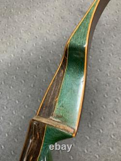 Bear Glass Powered Grizzly Recurve Archery Bow AMO-58 50# Green & Brown