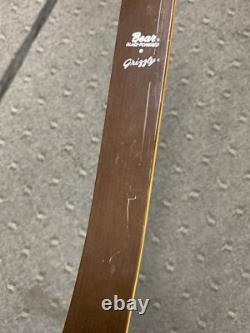 Bear Glass Powered Grizzly Recurve Archery Bow AMO-58 50# Green & Brown
