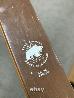 Bear Glass Powered Grizzly Recurve Archery Bow AMO-58 50# Green & Brown