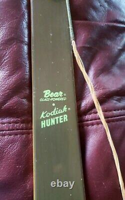 Bear Kodiak Hunter Recurve Bow Vintage Grayling MI AMO 60 50# RH