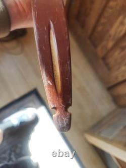 Bear Tigercat 62 35lbs Vintage Recurve Bow Brown 9N3682 Glass Powered