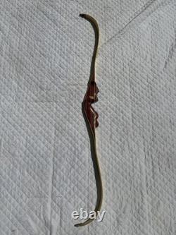 Beautiful Vintage Chuck Perez Recurve Bow RH 50# @ 28 62 57 1980