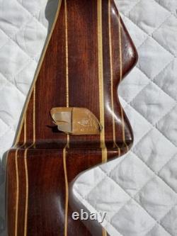 Beautiful Vintage Chuck Perez Recurve Bow RH 50# @ 28 62 57 1980